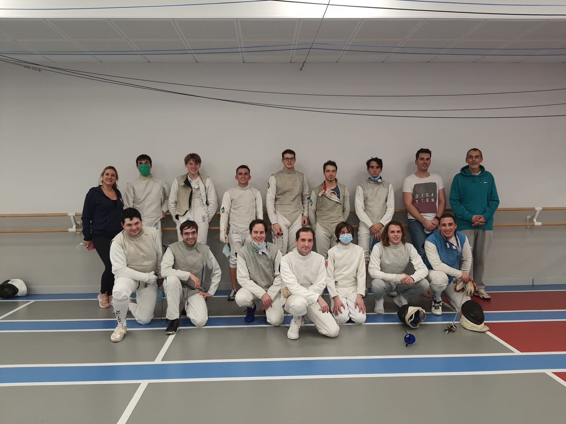 Photo de groupe avec équipe Brésilienne